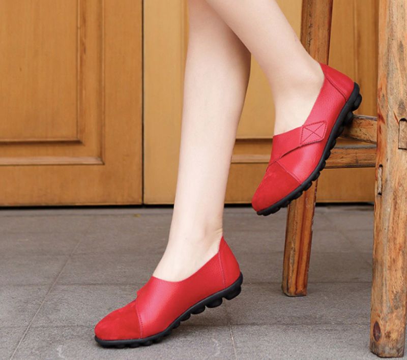 Maryse Dames Loafer Zwarte Schoenen - Geel