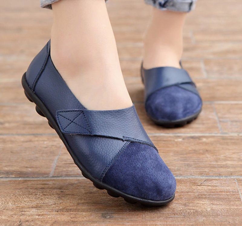 Maryse Dames Loafer Zwarte Schoenen - Geel