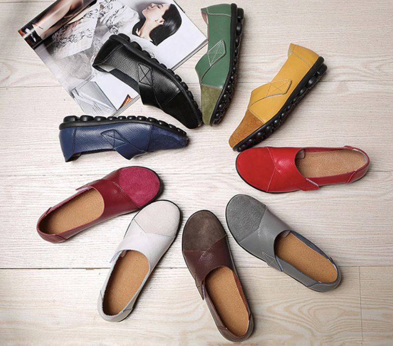 Maryse Dames Loafer Zwarte Schoenen - Geel