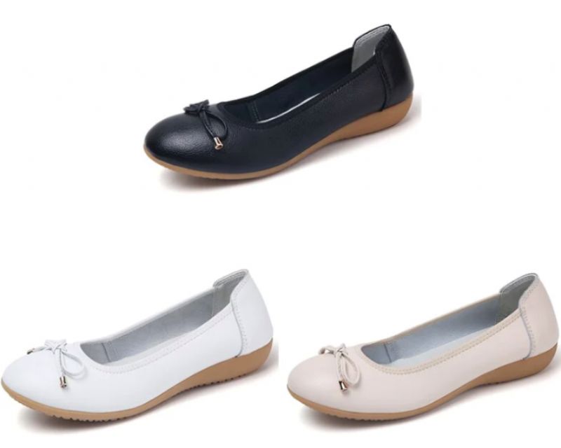 Masha Dames Platte Schoenen - Beige