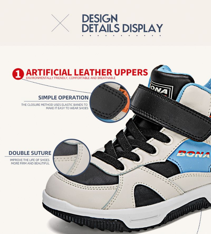 Matic Hoge Sneaker Voor Jongens - Blauw