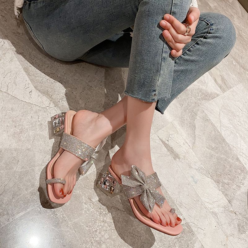 Matilda Dames Crystal Twine Sandalen - Zilver
