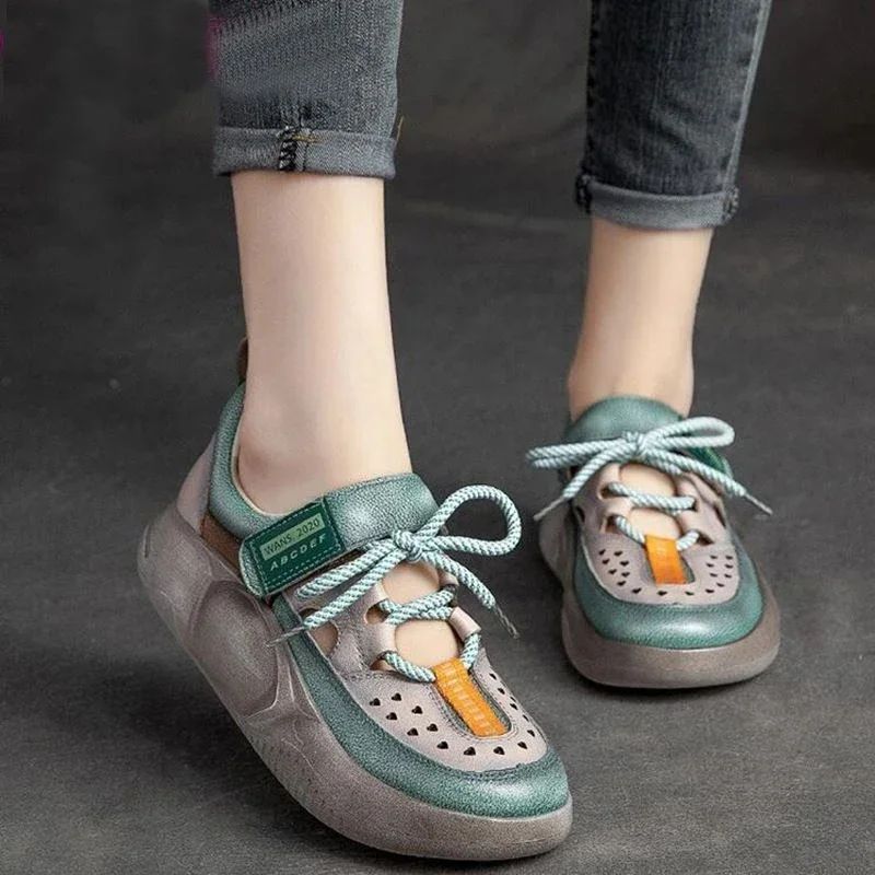 Matilde Dames Hook \u0026 Loop Sneakers - Groen