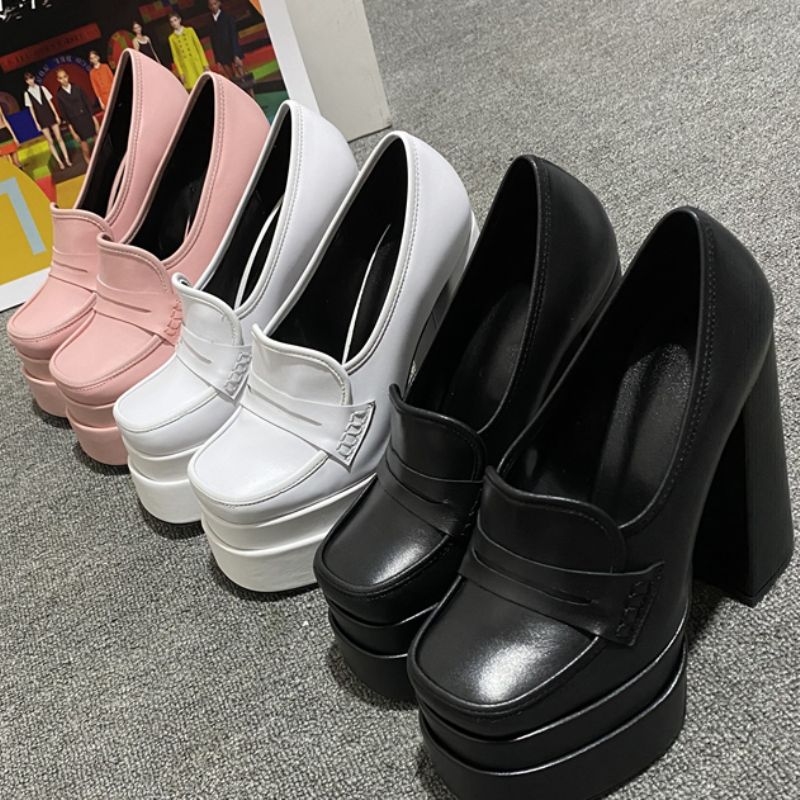 Mau Dames Platform Schoenen - Zwart