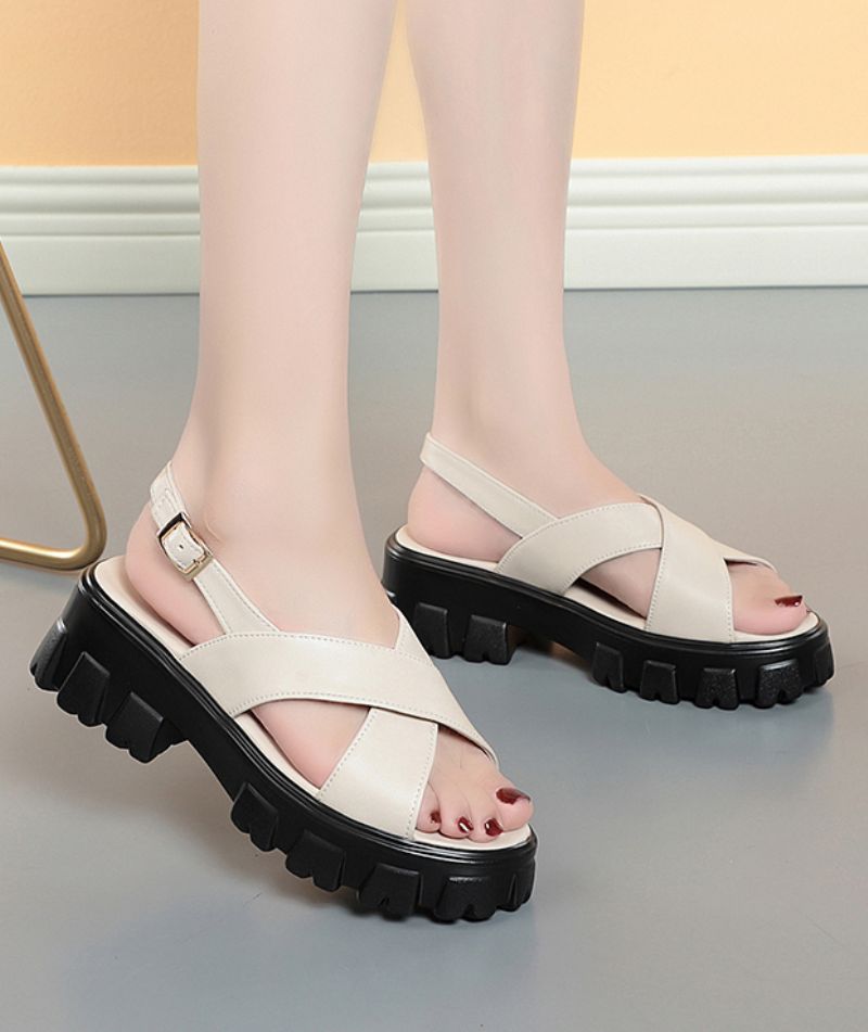Mau Dames Sandaal - Beige