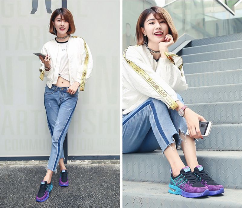 Maung Dames Hardloop Sneakers - Grijs 002