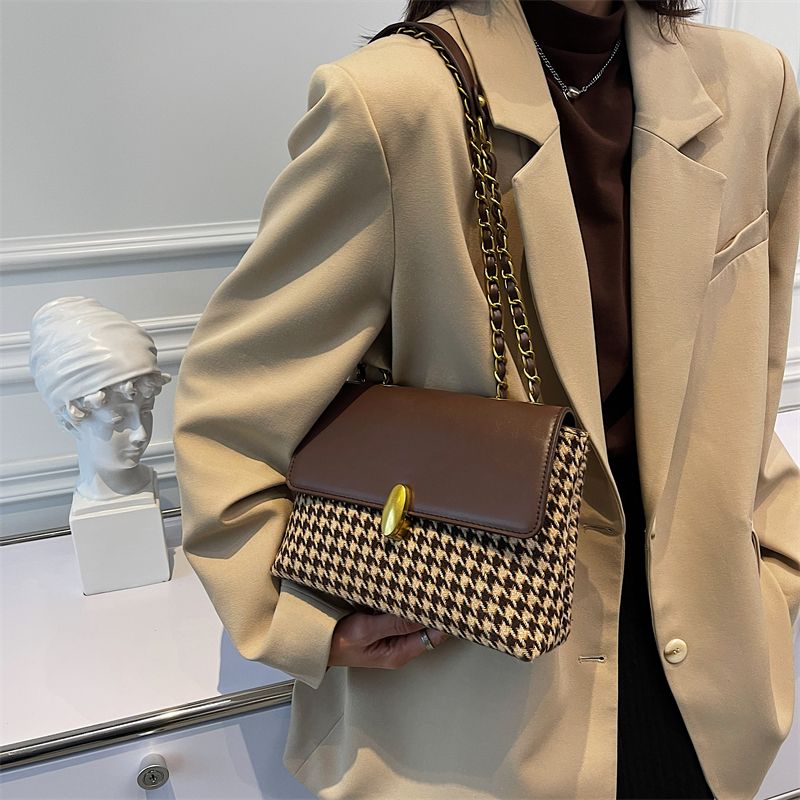 Maybe Dames Kleine Cross Schouder Handtas - Koffie