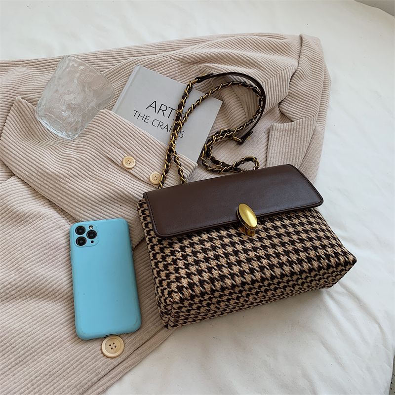 Maybe Dames Kleine Cross Schouder Handtas - Koffie