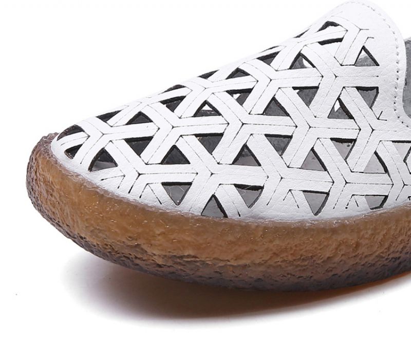 Mayert Platte Platform Balletschoenen Voor Dames - Wit