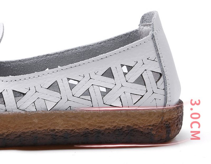 Mayert Platte Platform Balletschoenen Voor Dames - Wit