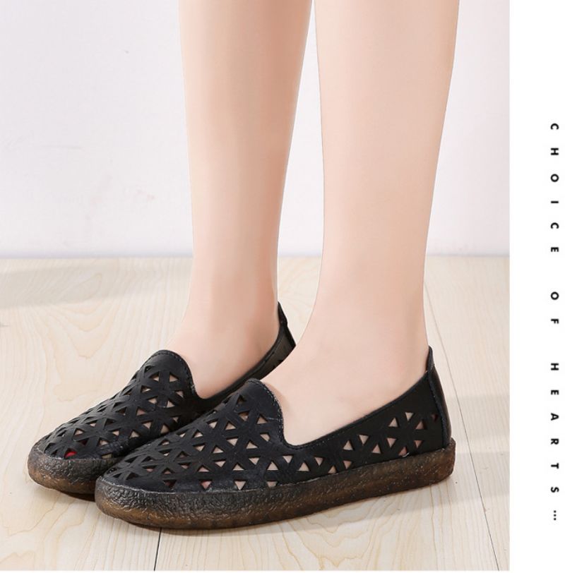 Mayert Platte Platform Balletschoenen Voor Dames - Wit