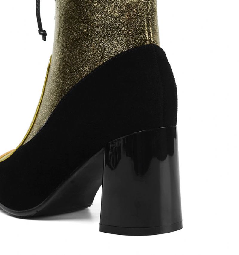 Maykol Dames Mode Laarzen Voor Feestnachtclubs - Zwart