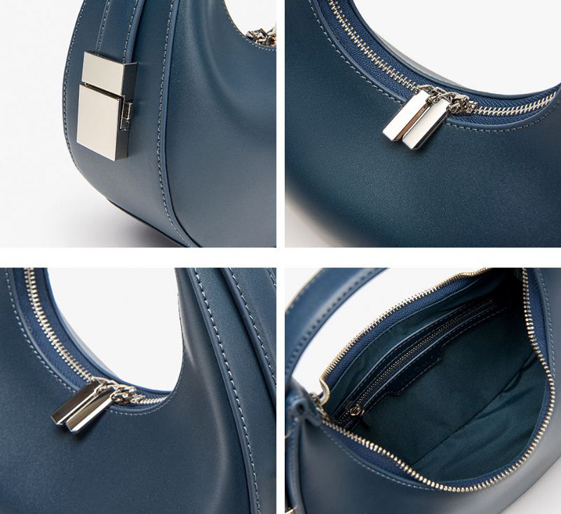 Mcgraw Dames Leren Handtas - Blauw