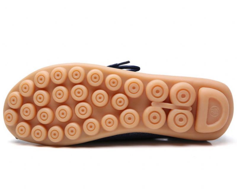 Mechi Dames Loafer Patent Platte Slip-on Schoenen - Zwart