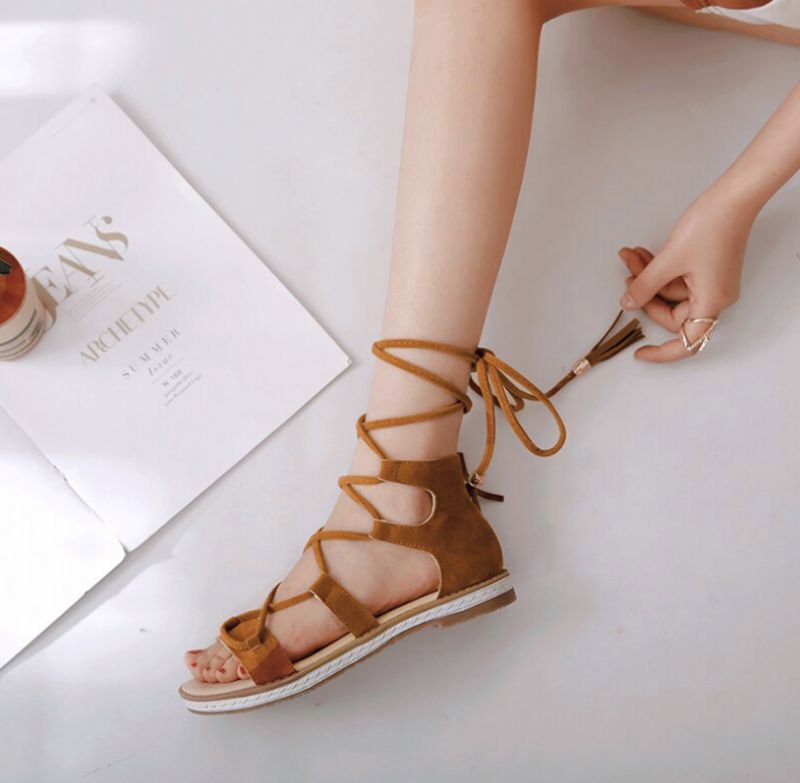 Melanita Sandalen - Geel