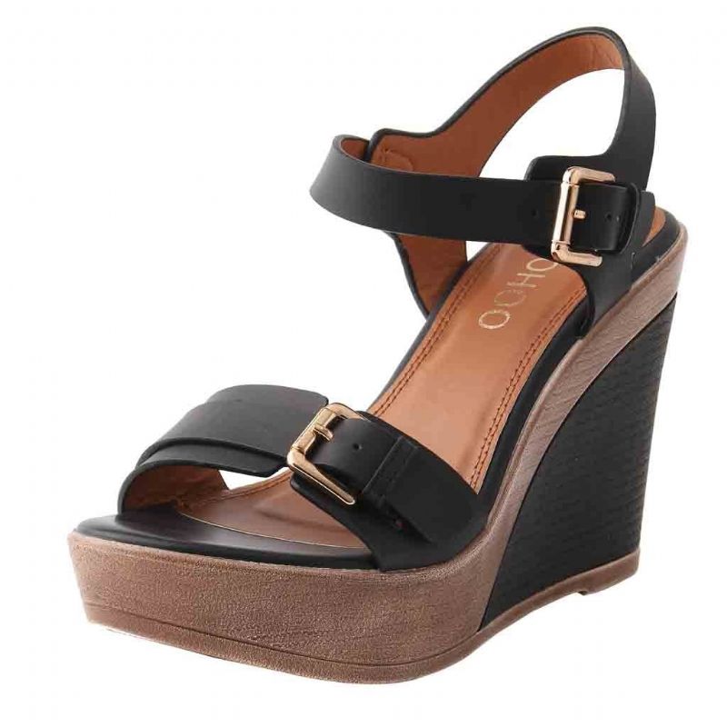 Melanny Dames Wedges - Blauw