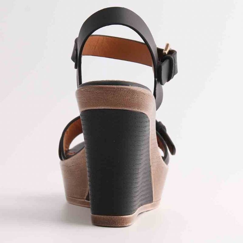 Melanny Dames Wedges - Blauw