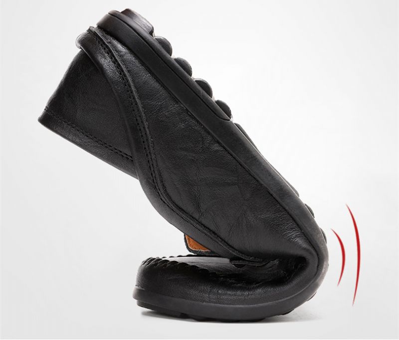 Melchor Heren Loafers Dress Schoenen - Zwart