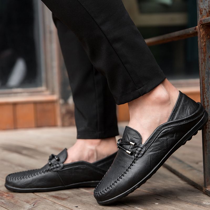 Melchor Heren Loafers Dress Schoenen - Zwart