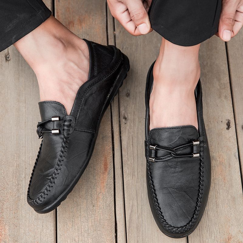 Melchor Heren Loafers Dress Schoenen - Zwart