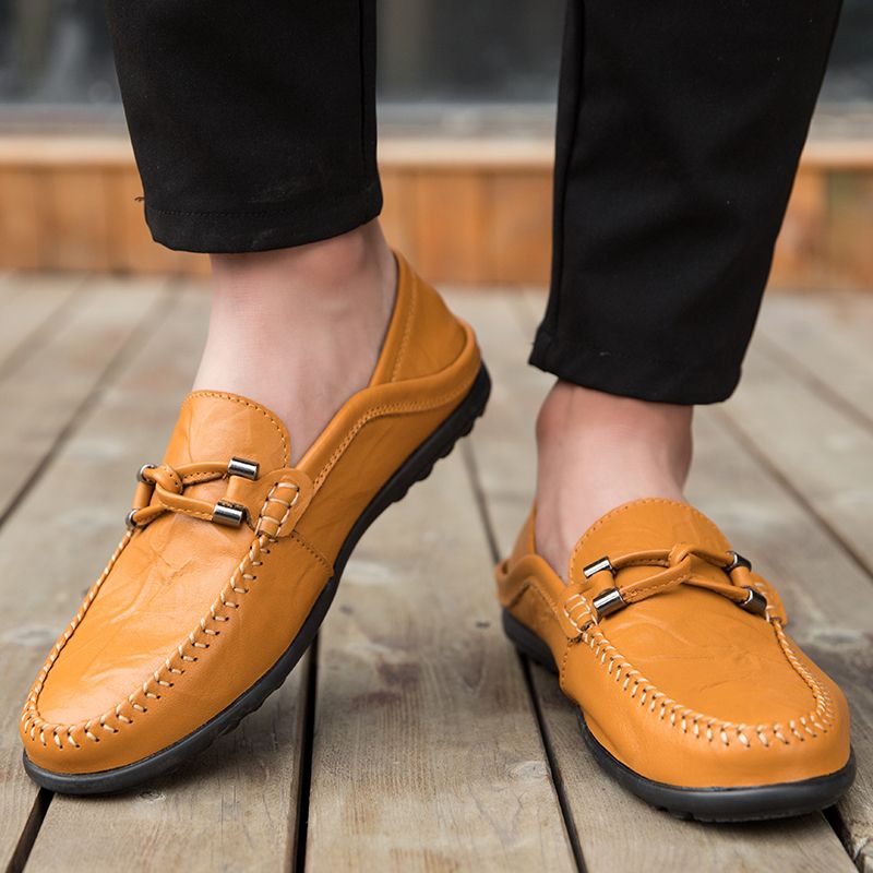 Melchor Heren Loafers Dress Schoenen - Zwart