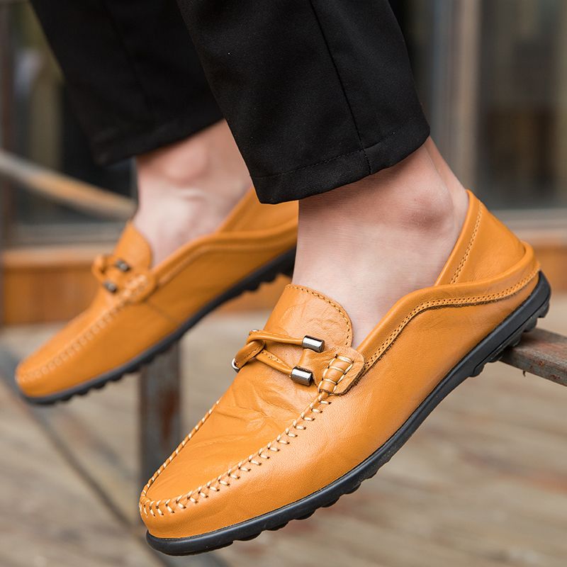 Melchor Heren Loafers Dress Schoenen - Zwart