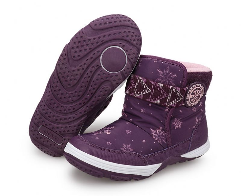 Melgar Unisex Snowboot Voor Kinderen - Marineblauw Bont