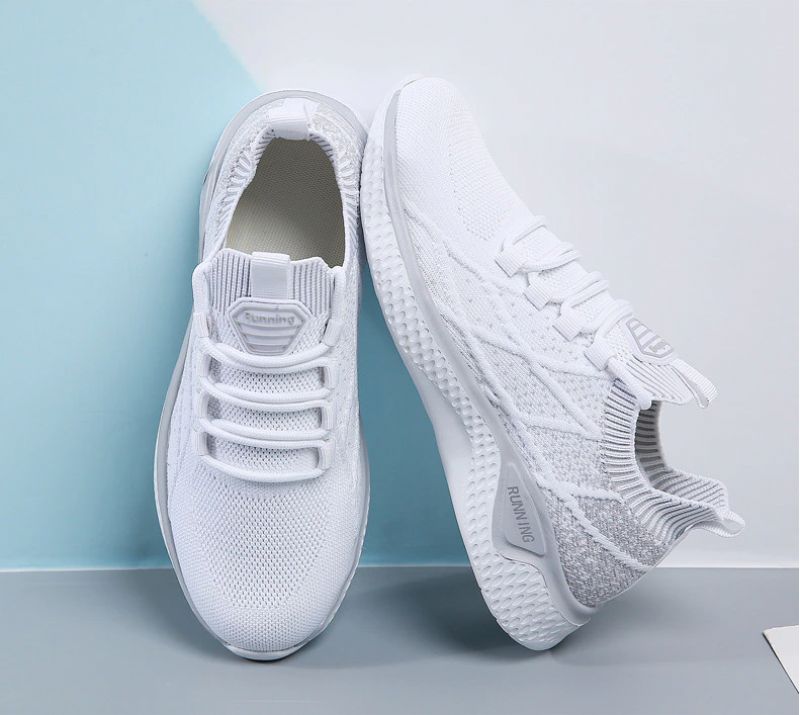 Melgen Dames Sneakers Comfortabele Veterschoenen - Roze