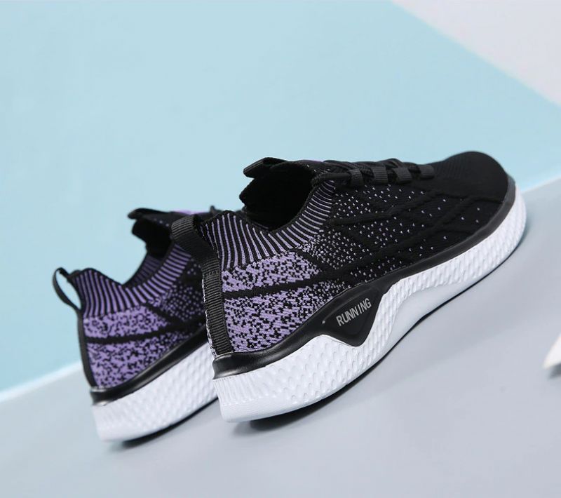 Melgen Dames Sneakers Comfortabele Veterschoenen - Roze