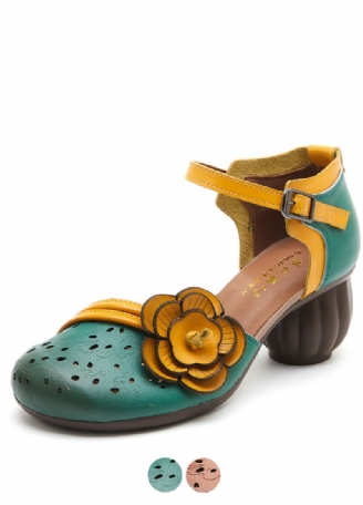 Melisa Dames Klassieke Ronde Teen Sandalen