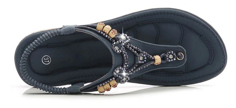 Melissa Dames Platte Sandaal - Blauw