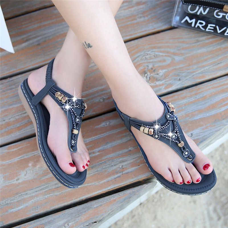 Melissa Dames Platte Sandaal - Blauw