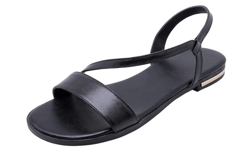 Melody Dames Leren Sandaal Voor De Zomer - Beige