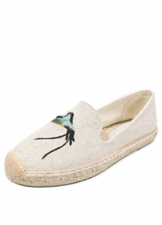 Melva Dames Zomer Platte Slip-on Ademende Espadrille