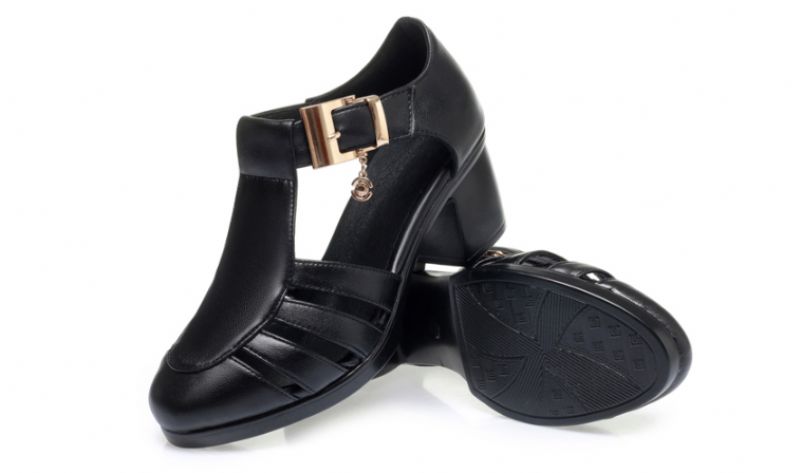 Melvy Dames Hak Sandaal - Bruin