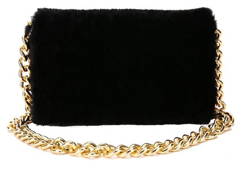 Mendez Dames Kleine Crossbody Handtas Met Flap - Zwart