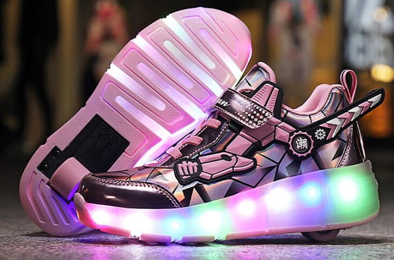 Mendez Unisex Kinderen Roller Sneaker - Zwart