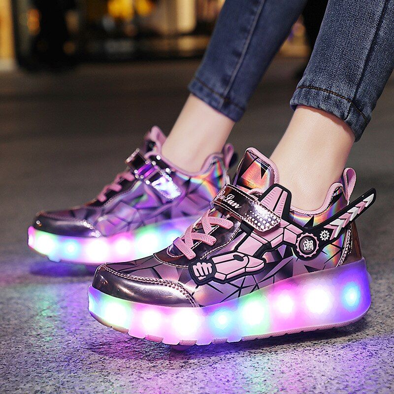 Mendez Unisex Kinderen Roller Sneaker - Zwart