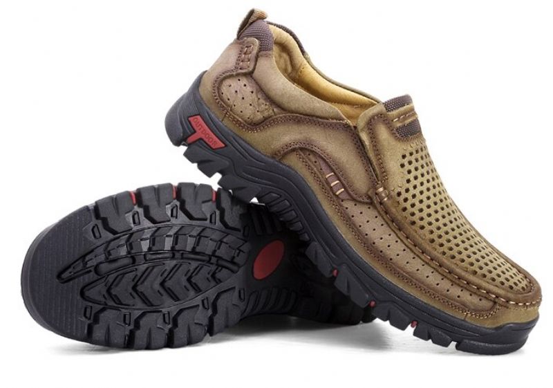 Menphis Heren Loafers Casual Schoenen - Kaki