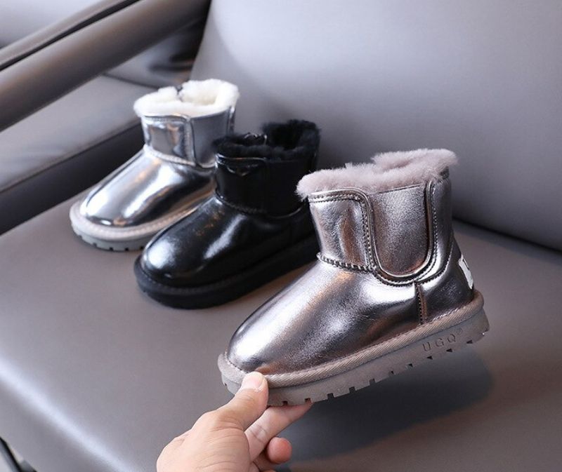 Mera Sneeuwlaarzen Voor Meisjes - Zilver Bont