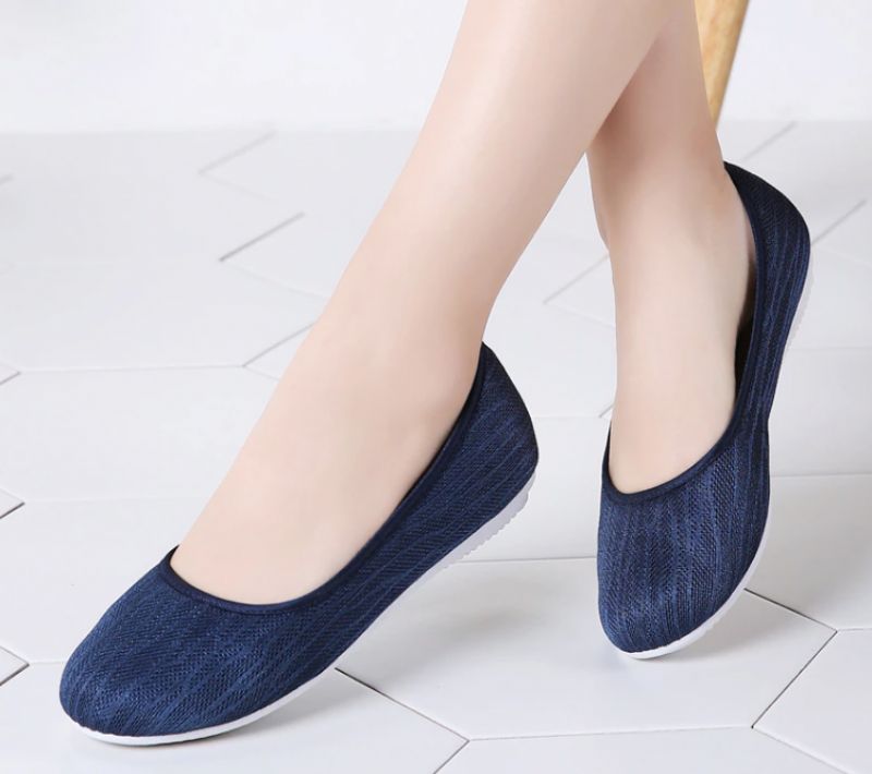 Merary Platte Zwarte Schoenen Voor Dames - Zwart