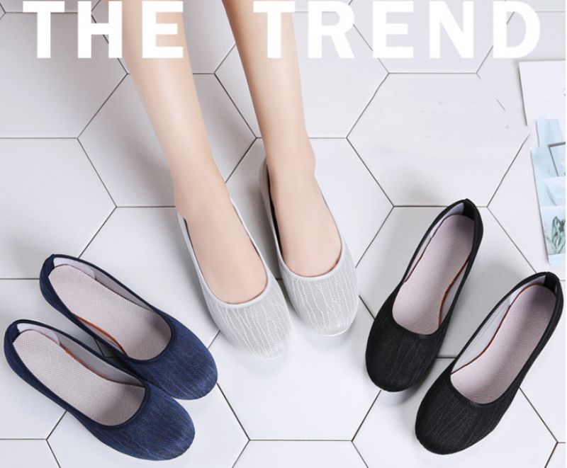 Merary Platte Zwarte Schoenen Voor Dames - Zwart
