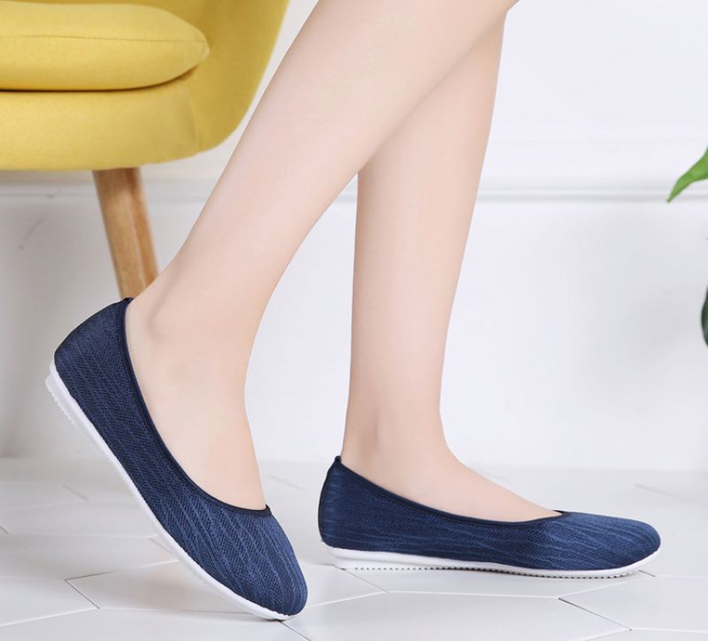 Merary Platte Zwarte Schoenen Voor Dames - Zwart