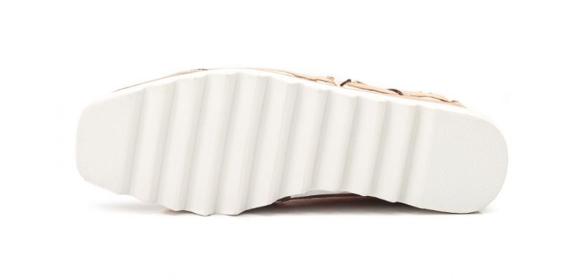 Merchan Dames Platform Patent Leren Schoenen - Zilver