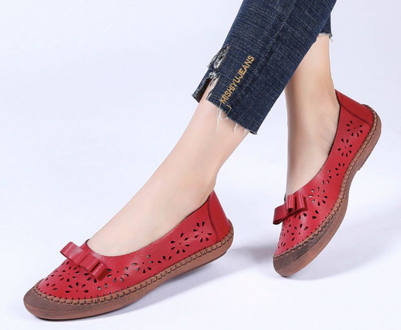 Merida Loafer - Rode vlinderknoop