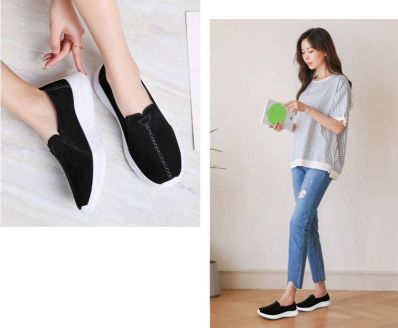 Merit Dames Loafer Schoenen - Zwart