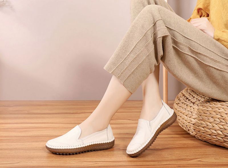 Merly Dames Loafer Schoenen - Brons