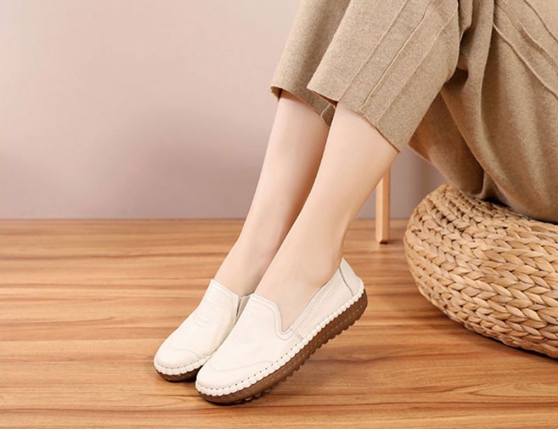 Merly Dames Loafer Schoenen - Brons