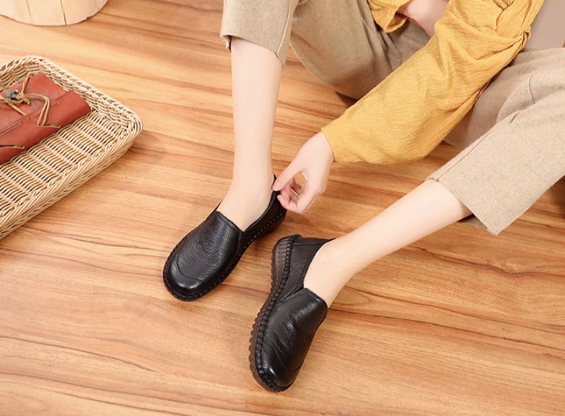 Merly Dames Loafer Schoenen - Brons