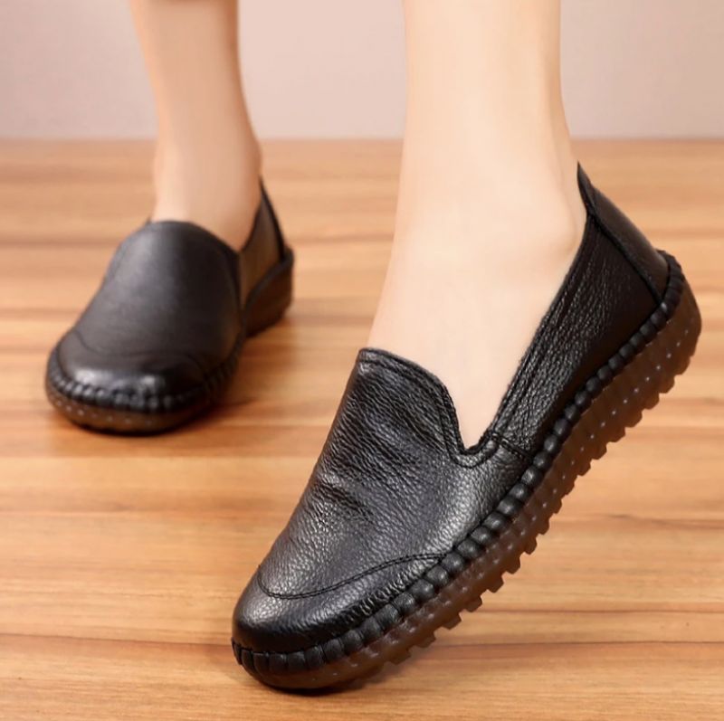 Merly Dames Loafer Schoenen - Brons